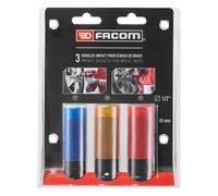 Facom – Jeu de 3 douilles à choc longues renforcées 1/2" 17-19-21 mm – NSI.3LPB