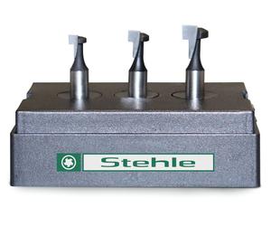 Jeu de 3 fraises à rainurer en T HW Stehle en cassette bois M5, M6 & M8 - queue Ø 8mm