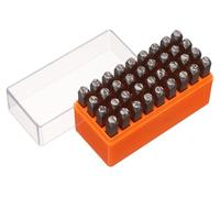 Jeu de 36 poinçons en métal, lettres de 6 mm, acier 40 Cr