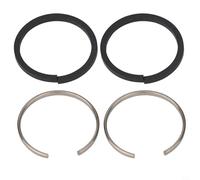 Jeu de 4 Bagues Acier pour Marteau Démolition | Acier pour robuste, compatibilité HM0810, remplacement pour facile, finition précise, longue durée de vie