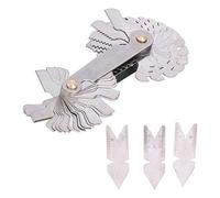 Jeu de 4 Calibres à Filet en Acier Inoxydable 52 Lames 55° 60°, Indicateurs de Pas pour Tour - Précision Antirouille, Mesure Complète, Pour Contrôle de Filetage