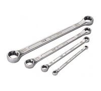 Jeu de 4 clés polygonales Torx® en acier finition chromée polie 9T-J4 SAM OUTILLAGE
