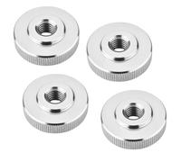 Jeu de 4 écrous moletés SOTECH M10, acier inoxydable V2A (SS304), forme plate, écrous moletés métriques DIN 467 à ailettes latérales