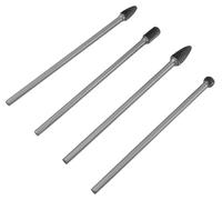 Jeu de 4 limes rotatives en carbure de tungstène, avec un manche de 6 mm