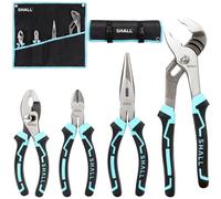 Jeu de 4 outils de mesure tangentiels, ensemble d'outils de mesure, avec sac de rangement rétractable