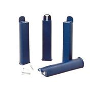 Jeu de 4 pieds 22 cm bleus pour cadre à lattes - PLAST -