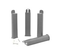 Jeu de 4 pieds 22 cm gris pour cadre à lattes - PLAST -