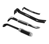 Jeu De 4 Pieds-De-Biche À Tête Plate - 29,8 Cm * 2, 25,4 Cm, 17,8 Cm - Mini Barre A Mine - Arrache Clou Polyvalente
