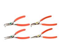 Jeu de 4 pinces circlips intérieures/ extérieures, becs coudés et droits, 18