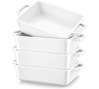 Jeu de 4 ramequins en porcelaine, capacité de 240 ml, diamètre de 16 cm, adaptés à la cuisson au four