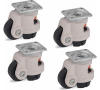 Jeu de 4 - Roulette niveleuse 63mm Roue Blickle Roulette 500kg HRP-POA 63G