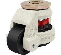 Jeu de 4 roulettes de nivellement - Roulettes pour meubles GD-60S - Rotation à 360° - Charge lourde - Pour établi et étagères - Multicolores