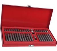 jeu de 40 perceuses à percussion, entraînement 1/2 pouce x 10 mm, 3/8 pouce x 10 mm, embouts hexagonaux professionnels CRV spline avec boîte de rangement pour la réparation à domicile