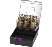 Jeu de 41 forets hélicoïdaux PRO HSS-Cobalt DIN338-G 6 à 10 mm par 0,1 mm Optimum DRCO41