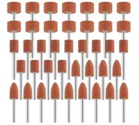 Jeu de 42 meules en oxyde d'aluminium tige 1/8'' (3 15 mm) compatibles Dremel - ponçage & polissage