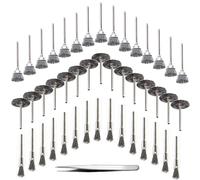 Jeu de 45 brosses métalliques pour perceuse, en acier inoxydable, pour le polissage et le ponçage