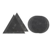 kwb by Einhell Kit de 5 grilles abrasives pour ponceuses cloisons sèches (Ø 225 mm, 4xK80, 1xK120, 287x287x287 mm, fixation rapide, pour ponceuses cloisons sèches TE-DW 225 X et TC-DW 225 Einhell)