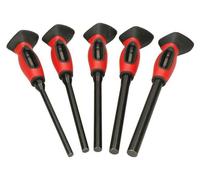 Jeu de 5 chasse-clous - KS TOOLS - 156.0222F - Chasse-clous bruni - Poinçon avec poignée - Système anti-vibration
