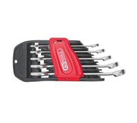 KS Tools – Jeu de clés mixtes métriques 922.0040 – 5 pièces 8–19 mm, fourche/œil 15° sur support