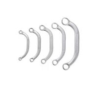 jeu de 5 cles polygonales a oeil, courbees demi lune en pouces -