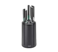 Joseph Joseph Set de couteaux ELEVATE 10541, 6 pièces, support rotatif, inox, vert sauge et noir