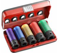 Jeu de 5 douilles longues pour clés à chocs 1/2" FACOM NSI.5LPB