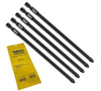 Jeu de 5 forets plats de 152 mm, type PH2, compatibles avec les systèmes d'avance automatique, pour plaques de plâtre