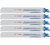 Jeu de 5 lames de scie sabre PRO Medium-Thick Metal precise S1137BEF - 225 mm - BOSCH - 2608658994