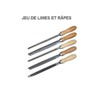 Jeu de 5 Lime Rapes bâtardes : 1/2 ronde + ronde