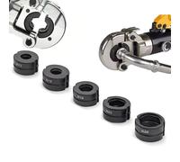 Jeu De 5 Mâchoires De Sertissage M M12 M15 M18 M22 M28, Inserts De Sertissage Profil M À Changement Rapide Pour Pince À Sertir Manuelle Hydraulique, Tubes En Cuivre Acier Inoxydable Et Acier Carbone