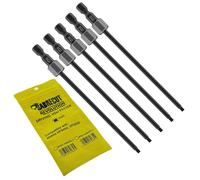 Jeu de 5 mèches autoforçantes SQ2 de 130 mm pour plaques de plâtre