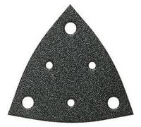 Fein Feuille abrasive triangulaire perforée avec bande auto-agrippante K120 80 mm - Lot de 5
