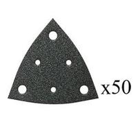 Fein Feuilles abrasives perforées Grain 120 – Longueur d’arête 80 mm – 50 pièces