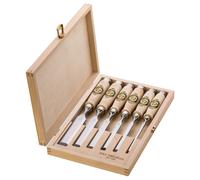 Jeu de 6 ciseaux à bois coffret bois - KIRSCHEN 1101000