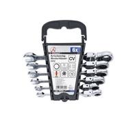 jeu de 6 cles mixtes us (cotes aux pouces) articulees flexibles -