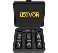 Jeu de 6 douilles à choc hoc 1/2" pour jantes en aluminium 17/19/21mm, 3/4", 13/16", 7/8" et 7.5mm barre d'extension, Couvre les auto écrous de roue en IN et CM les plus couramment utilisés