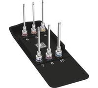 Jeu de 6 embouts à vis, taille 1/2", hexagonaux, à emboîter, longue portée, Wera | 4013288185457