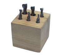 Holzmann Assortiment de 6 fraises HSS TiN D. 3 à 10 mm G