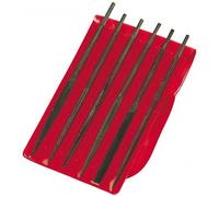 Jeu de 6 limes aiguilles mi-douces LAJ-14 avec trousse - sans manche SAM OUTILLAGE