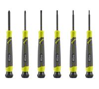 Jeu de 6 tournevis de précision - RYOBI - SL1, SL2, SL3, PH1, PH0, SL2