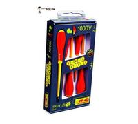 Jeu de 6 tournevis isolés 1000 V - 4 fentes + 2 ph - MOB OUTILLAGE