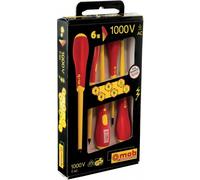 Jeu de 6 tournevis isolés 1000 V - empreintes Fente et Phillips MOB