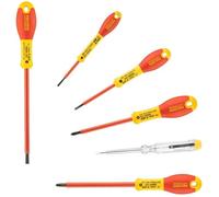 Jeu de 6 Tournevis - STANLEY FATMAX - 0-65-441 - Isolés 1000V - Electricien + Philipps + Testeur