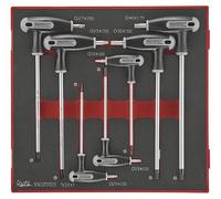 Jeu de 7 clés poignée- T Foam2 tray TX- TPX 7 pièces Teng Tools TEDTX7