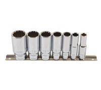 Jeu de 7 douilles longues Whitworth - 3/8"