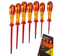 Jeu de 7 Tournevis Dextro VDE Fente/Ph 1