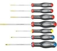 Jeu de 7 Tournevis PROTWIST FACOM AT.7PB, 4 Tournevis Fente, Phillips, Pozidriv