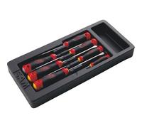 Jeu de 7 tournevis S1 Fente et Phillips® bi-matière - en module ABS SAM OUTILLAGE