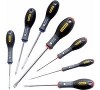 Jeu de 7 Tournevis STANLEY FATMAX, Electricien Mecanicien Pozidriv, Lame Acier Chrome Vanadium, 0-65-425