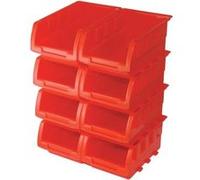 Silverline 250968 Jeu de 8 boîtes empilables 165 x 105 x 75 mm